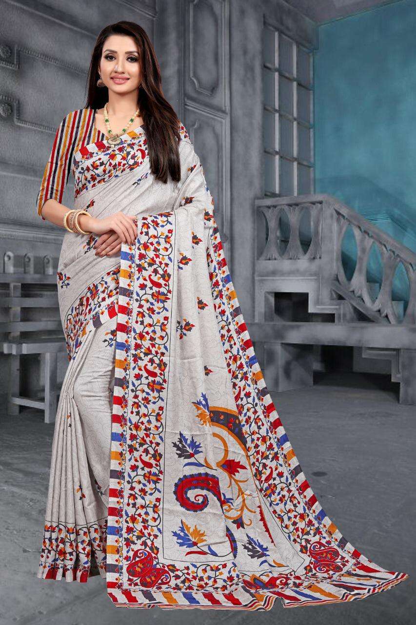 MYRA VOL-1 BY VRANDA FASHION 1001 TO 1009 SERIES INDIAN TRADITIONAL WEAR COLLECTION BEAUTIFUL STYLISH FANCY COLORFUL PARTY WEAR & OCCASIONAL WEAR FANCY SAREES AT WHOLESALE PRICE