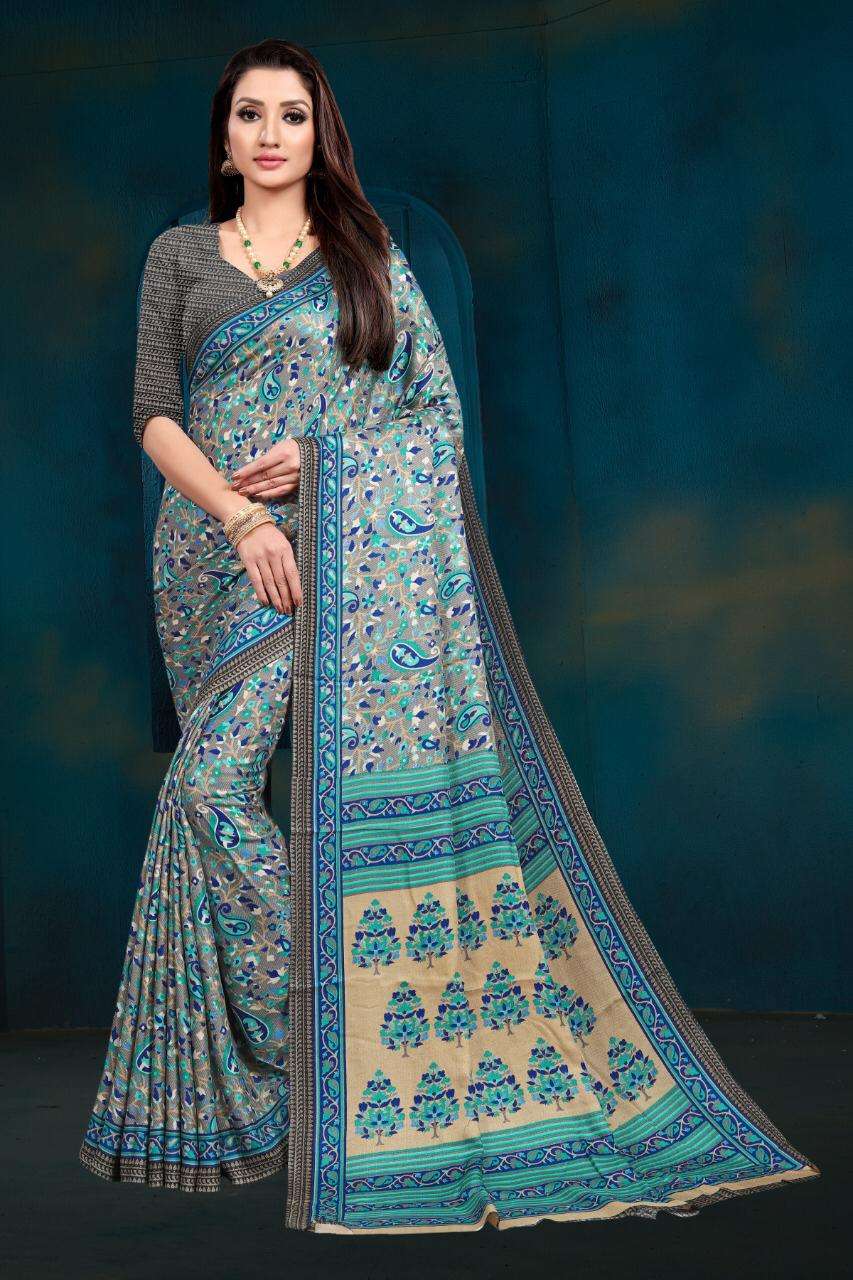 MYRA VOL-1 BY VRANDA FASHION 1001 TO 1009 SERIES INDIAN TRADITIONAL WEAR COLLECTION BEAUTIFUL STYLISH FANCY COLORFUL PARTY WEAR & OCCASIONAL WEAR FANCY SAREES AT WHOLESALE PRICE