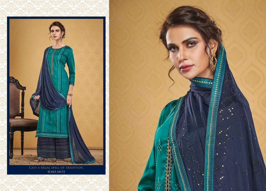 SAFARI BY RAMAIYA 10171 TO 10178 SERIES BEAUTIFUL SUITS STYLISH FANCY COLORFUL PARTY WEAR & OCCASIONAL WEAR JAM SILK WITH EMBROIDERY DRESSES AT WHOLESALE PRICE