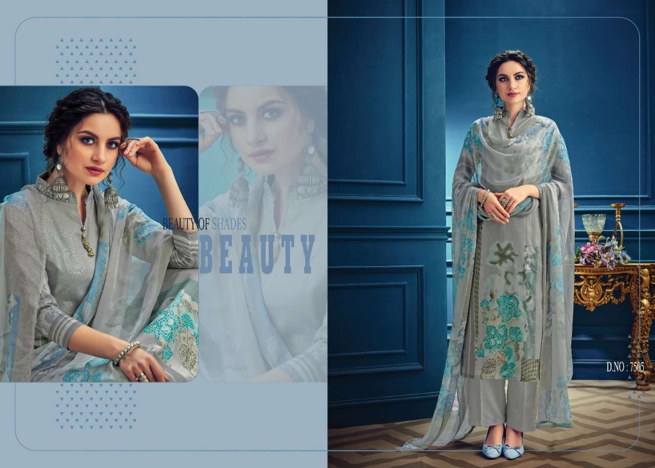 SHAZIA BY KESAR 7501 TO 7510 SERIES BEAUTIFUL SUITS STYLISH FANCY COLORFUL PARTY WEAR & OCCASIONAL WEAR PURE LAWN SUPERIOR COTTON DRESSES AT WHOLESALE PRICE