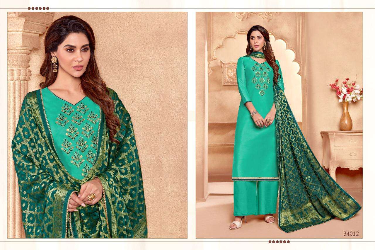 RUMANI VOL-2 BY RAGHAV ROYAL 34001 TO 34012 SERIES BEAUTIFUL SUITS STYLISH FANCY COLORFUL CASUAL WEAR & ETHNIC WEAR MODAL SILK WITH HANDWORK DRESSES AT WHOLESALE PRICE