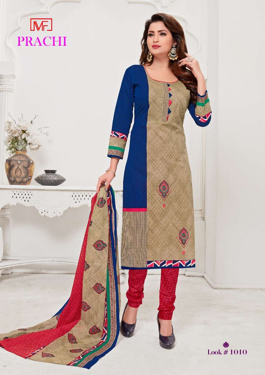 PRACHI BY MADHAV FASHION 1001 TO 1012 BEAUTIFUL SUITS STYLISH COLORFUL FANCY CASUAL WEAR & ETHNIC WEAR PURE COTTON PRINTED DRESSES AT WHOLESALE PRICE