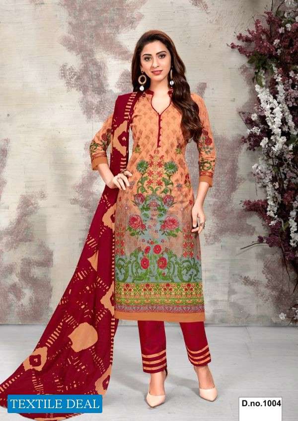 MANNAT BY MEENAXI 1001 TO 1010 BEAUTIFUL SUITS STYLISH COLORFUL FANCY CASUAL WEAR & ETHNIC WEAR COTTON PRINTED DRESSES AT WHOLESALE PRICE