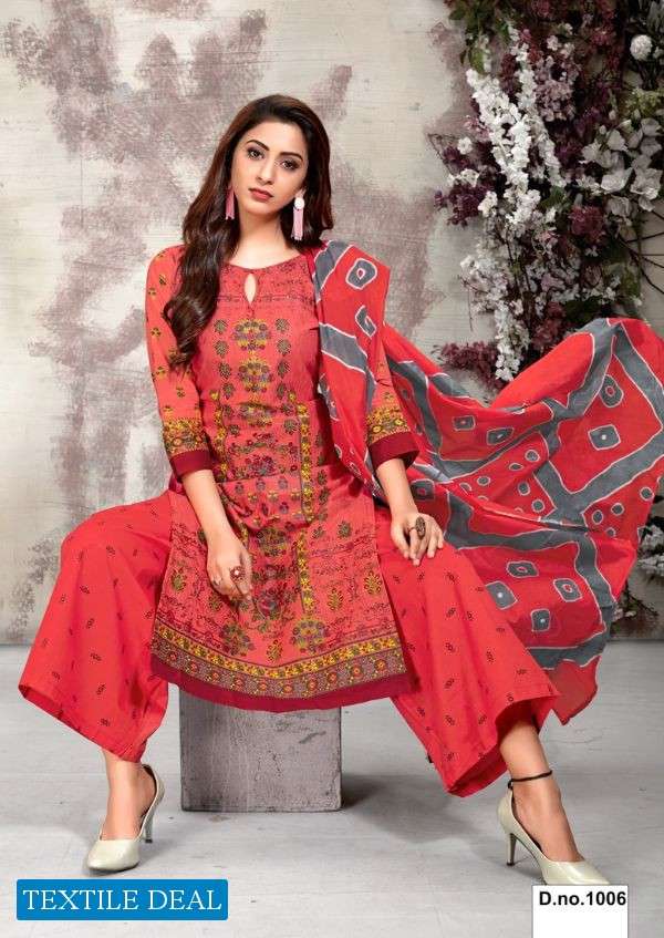 MANNAT BY MEENAXI 1001 TO 1010 BEAUTIFUL SUITS STYLISH COLORFUL FANCY CASUAL WEAR & ETHNIC WEAR COTTON PRINTED DRESSES AT WHOLESALE PRICE