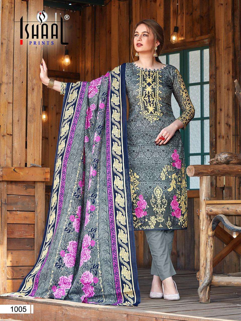 GULMOHAR COMBO BY ISHAAL PRINTS 1001 TO 1010 SERIES BEAUTIFUL SUITS STYLISH FANCY COLORFUL PARTY WEAR & OCCASIONAL WEAR PURE LAWN PRINTED DRESSES AT WHOLESALE PRICE