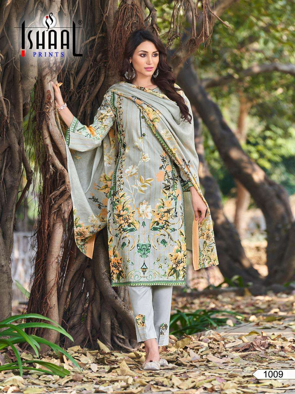 GULMOHAR COMBO BY ISHAAL PRINTS 1001 TO 1010 SERIES BEAUTIFUL SUITS STYLISH FANCY COLORFUL PARTY WEAR & OCCASIONAL WEAR PURE LAWN PRINTED DRESSES AT WHOLESALE PRICE