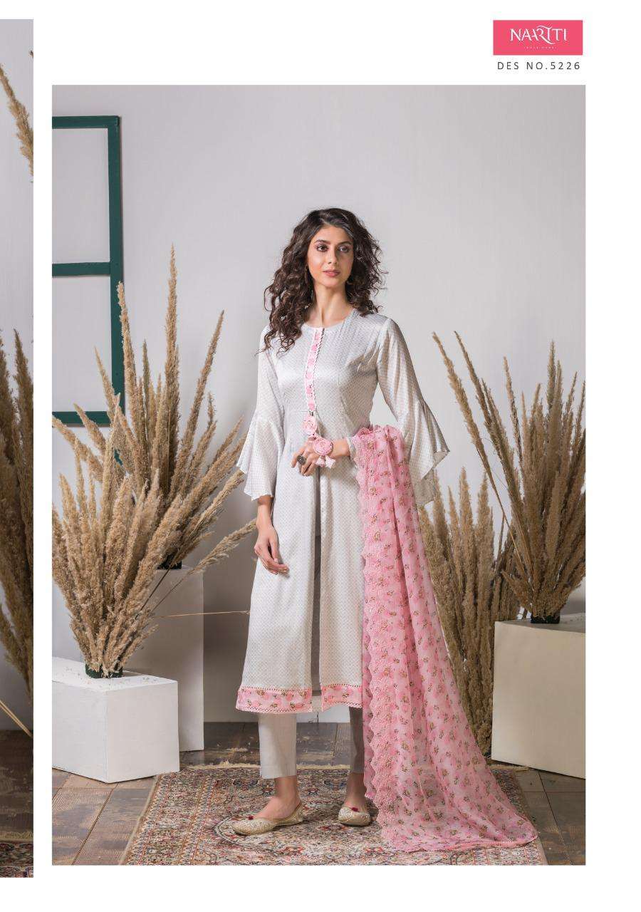 AWADHI BY NAARITI 5220 TO 5227 SERIES DESIGNER SUITS COLLECTION BEAUTIFUL STYLISH FANCY COLORFUL PARTY WEAR & OCCASIONAL WEAR COTTON DIGITAL PRINTED DRESSES AT WHOLESALE PRICE