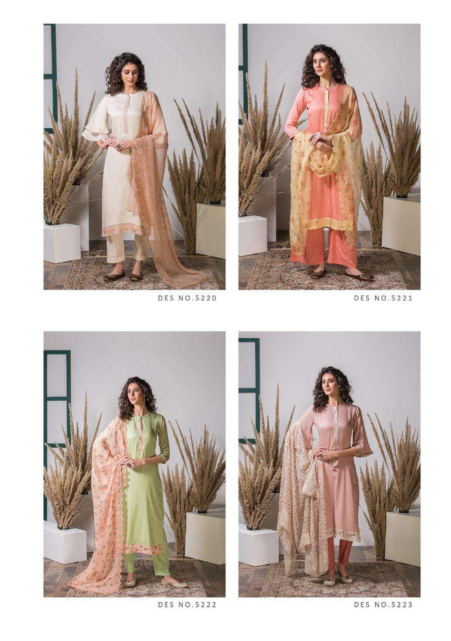 AWADHI BY NAARITI 5220 TO 5227 SERIES DESIGNER SUITS COLLECTION BEAUTIFUL STYLISH FANCY COLORFUL PARTY WEAR & OCCASIONAL WEAR COTTON DIGITAL PRINTED DRESSES AT WHOLESALE PRICE