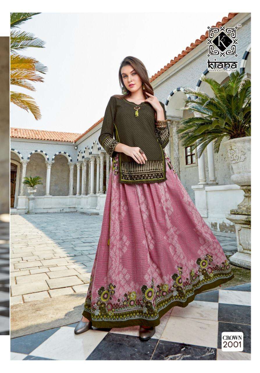 CROWN VOL 2 BY KIANA 2001 TO 2010 SERIES BEAUTIFUL STYLISH FANCY COLORFUL CASUAL WEAR