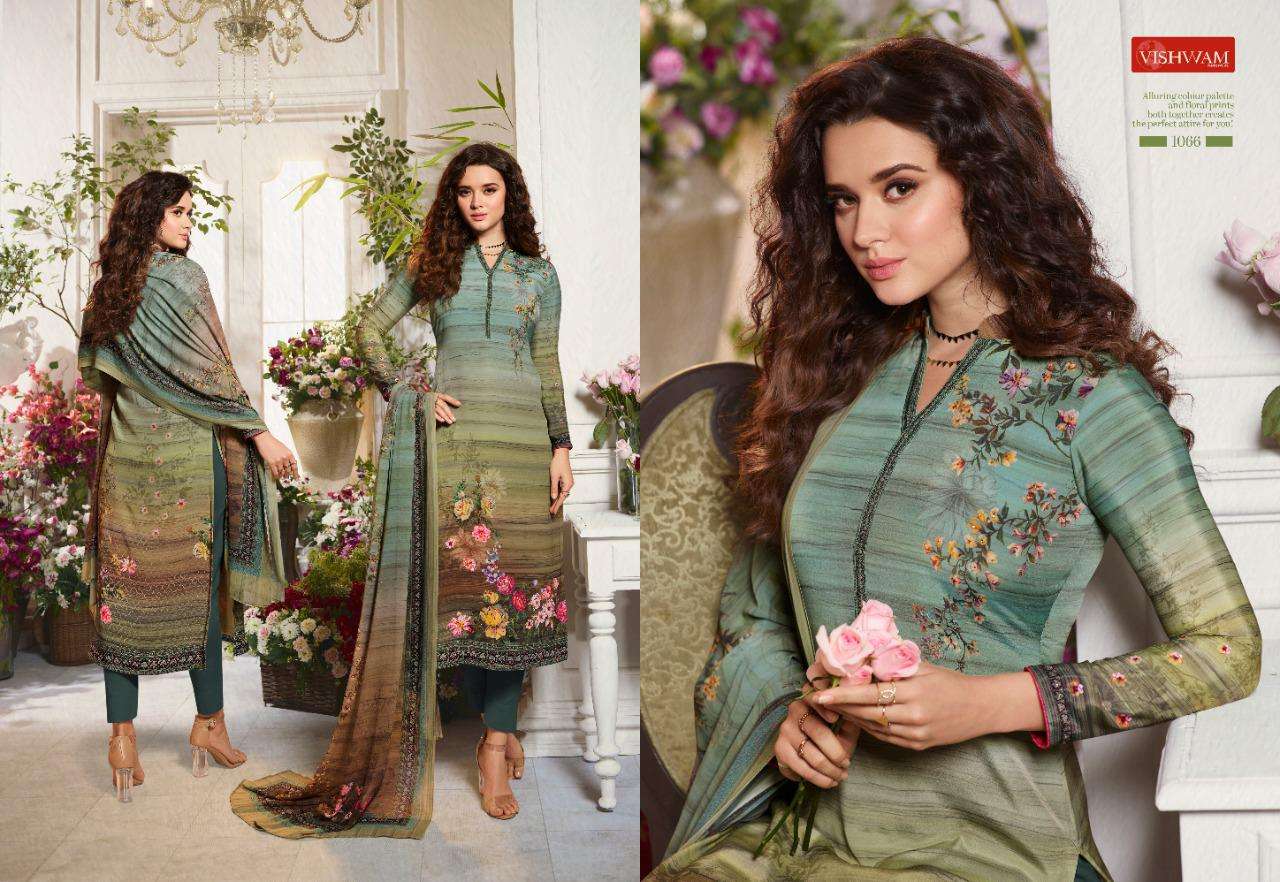 CAFE LATTE VOL-7 BY VISHWAM FABRICS 1062 TO 1073 SERIES SUITS BEAUTIFUL FANCY COLORFUL STYLISH PARTY WEAR & OCCASIONAL WEAR CRAPE DIGITAL PRINTED DRESSES AT WHOLESALE PRICE