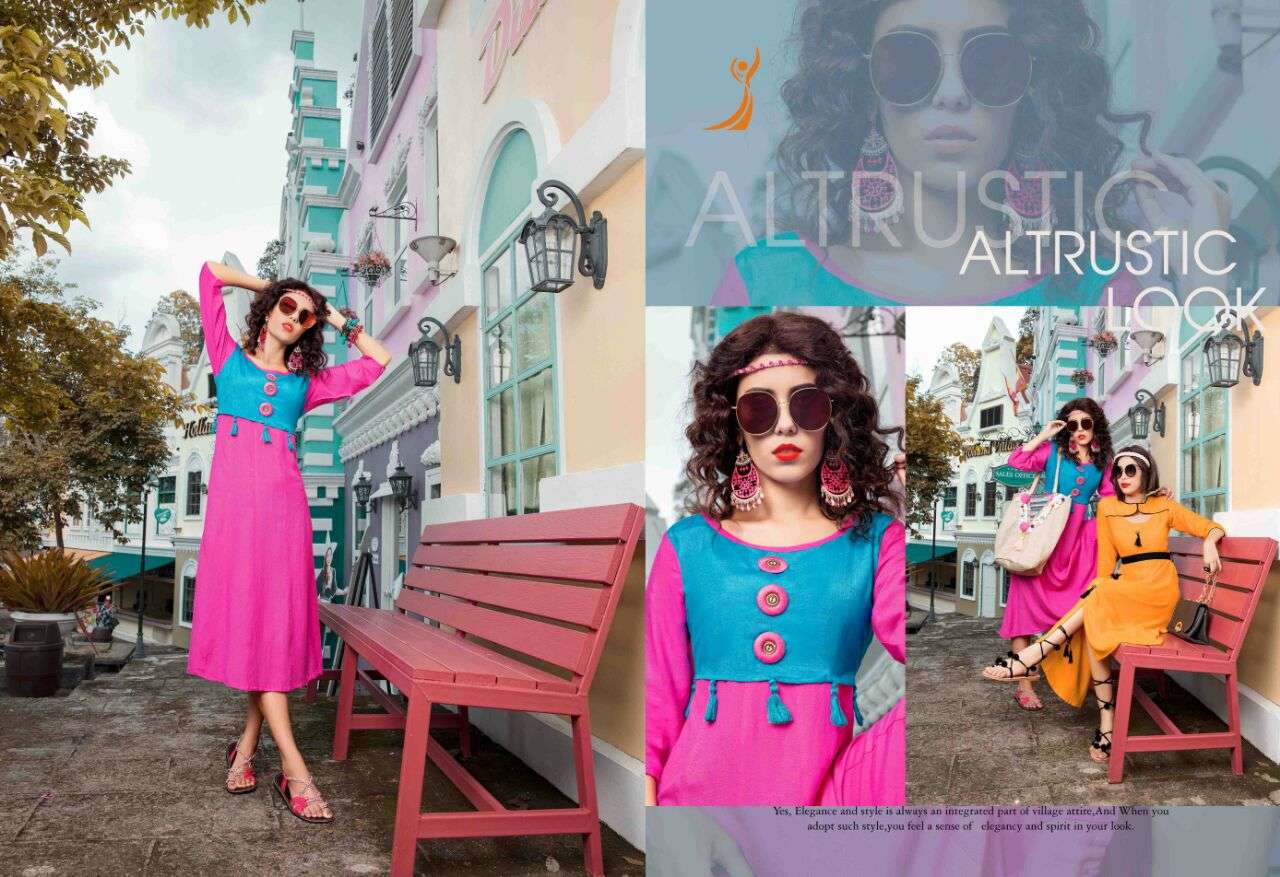 FIRANGI BY PEEHU 01 TO 08 SERIES BEAUTIFUL COLORFUL STYLISH FANCY CASUAL WEAR & READY TO WEAR RAYON PRINTED KURTIS AT WHOLESALE PRICE