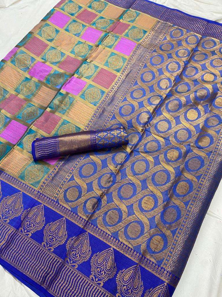 SRIKANYA BY FASHID WHOLESALE 1001 TO 1004 SERIES P INDIAN TRADITIONAL WEAR COLLECTION BEAUTIFUL STYLISH FANCY COLORFUL PARTY WEAR & OCCASIONAL WEAR ORGANZA SILK SAREES AT WHOLESALE PRICE