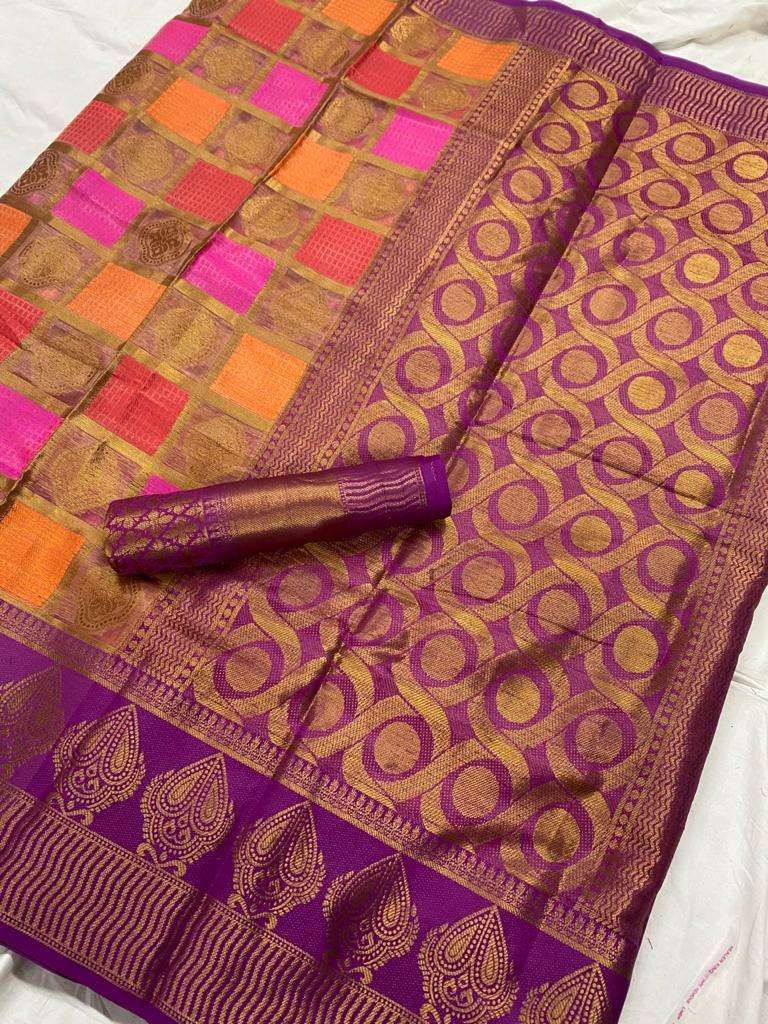 SRIKANYA BY FASHID WHOLESALE 1001 TO 1004 SERIES P INDIAN TRADITIONAL WEAR COLLECTION BEAUTIFUL STYLISH FANCY COLORFUL PARTY WEAR & OCCASIONAL WEAR ORGANZA SILK SAREES AT WHOLESALE PRICE