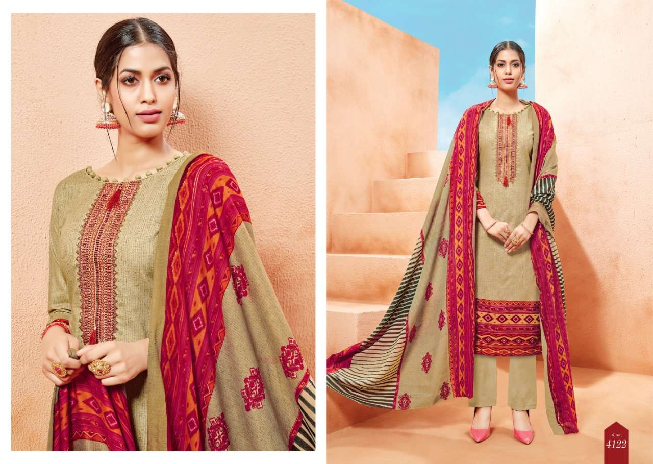 AAFIYA BY SB TRENDZ 4121 TO 4130 SERIES BEAUTIFUL STYLISH SHARARA SUITS FANCY COLORFUL CASUAL WEAR & ETHNIC WEAR & READY TO WEAR CAMBRIC COTTON DRESSES AT WHOLESALE PRICE