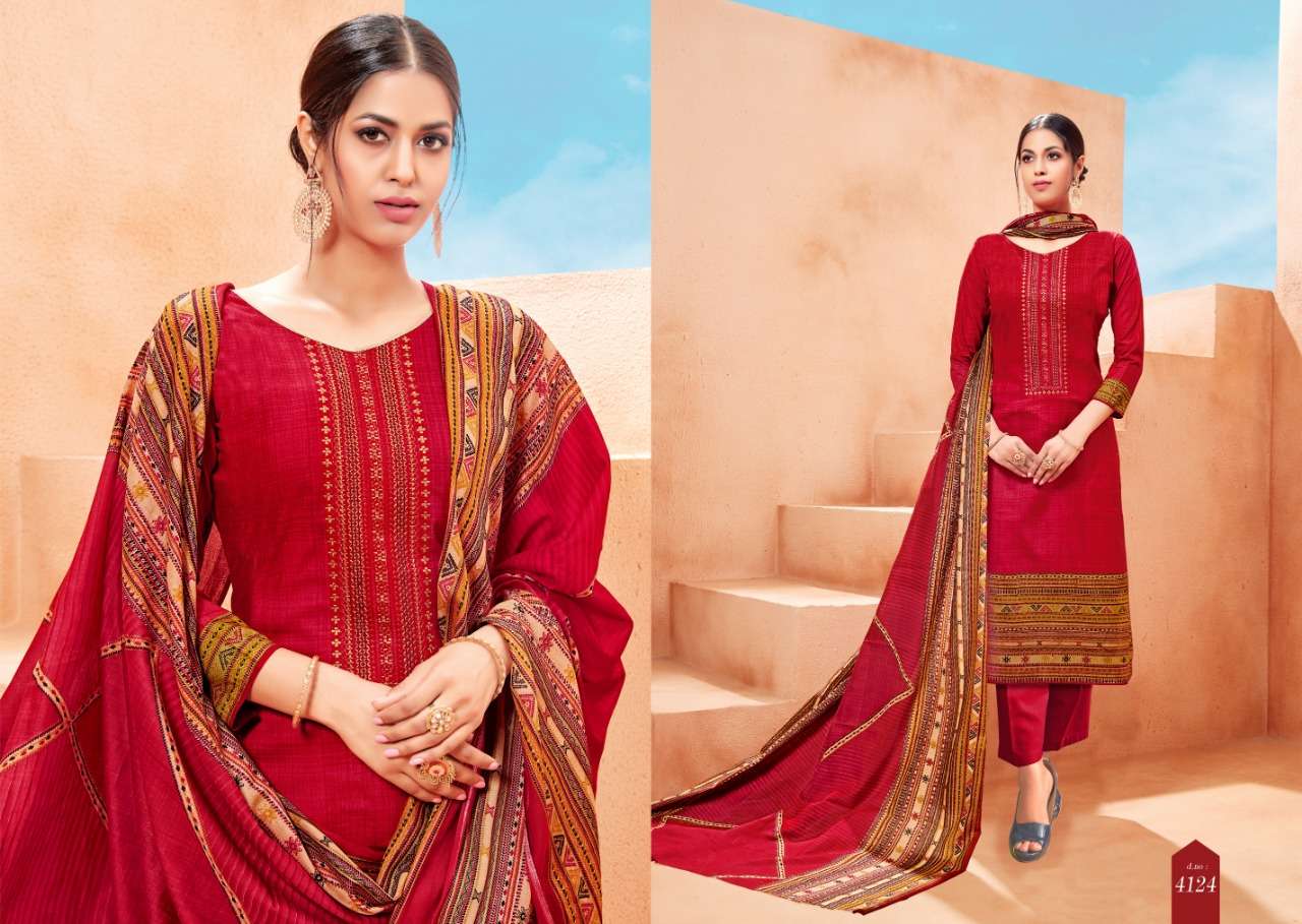 AAFIYA BY SB TRENDZ 4121 TO 4130 SERIES BEAUTIFUL STYLISH SHARARA SUITS FANCY COLORFUL CASUAL WEAR & ETHNIC WEAR & READY TO WEAR CAMBRIC COTTON DRESSES AT WHOLESALE PRICE