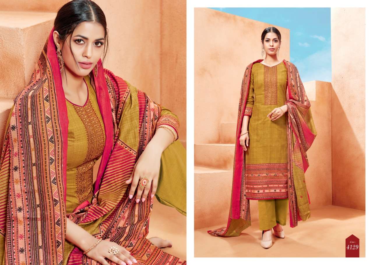 AAFIYA BY SB TRENDZ 4121 TO 4130 SERIES BEAUTIFUL STYLISH SHARARA SUITS FANCY COLORFUL CASUAL WEAR & ETHNIC WEAR & READY TO WEAR CAMBRIC COTTON DRESSES AT WHOLESALE PRICE