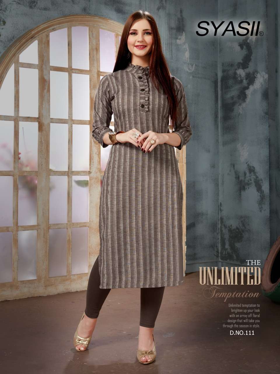 OVVI VOL-1 BY SYASII 105 TO 108 SERIES BEAUTIFUL COLORFUL STYLISH FANCY CASUAL WEAR & READY TO WEAR COTTON PRINTED KURTIS AT WHOLESALE PRICE