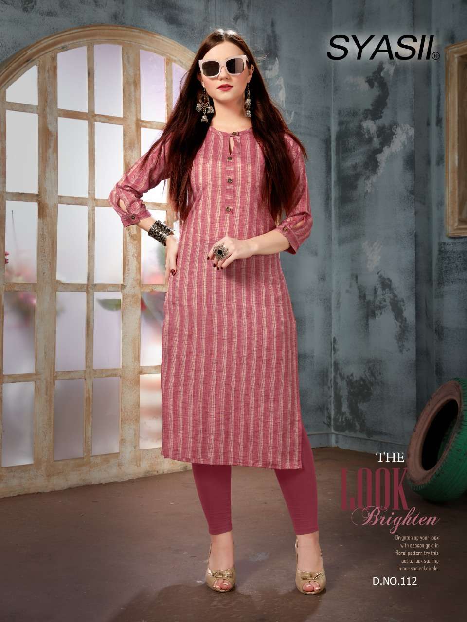 OVVI VOL-1 BY SYASII 105 TO 108 SERIES BEAUTIFUL COLORFUL STYLISH FANCY CASUAL WEAR & READY TO WEAR COTTON PRINTED KURTIS AT WHOLESALE PRICE