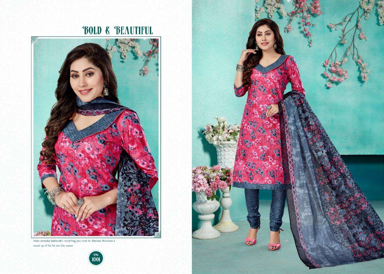 TARA VOL-27 BY COTTON PLUS 1001 TO 1016 SERIES INDIAN TRADITIONAL WEAR COLLECTION BEAUTIFUL STYLISH FANCY COLORFUL PARTY WEAR & OCCASIONAL WEAR PURE COTTON PRINTED DRESSES AT WHOLESALE PRICE