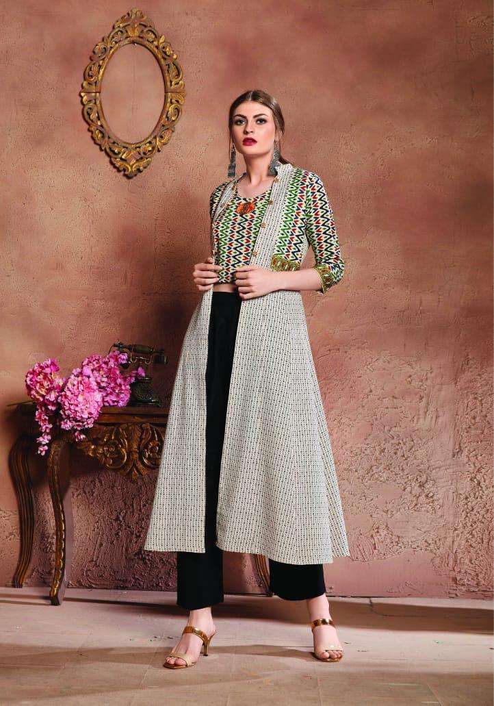SEASONS BY FEMINISTA 1211 TO 1216 SERIES BEAUTIFUL STYLISH DESIGNER PRINTED CASUAL WEAR READY TO WEAR ETHNIC WEAR COTTON FLEX DIGITAL PRINTED KURTIS WITH PALAZZO AT WHOLESALE PRICE