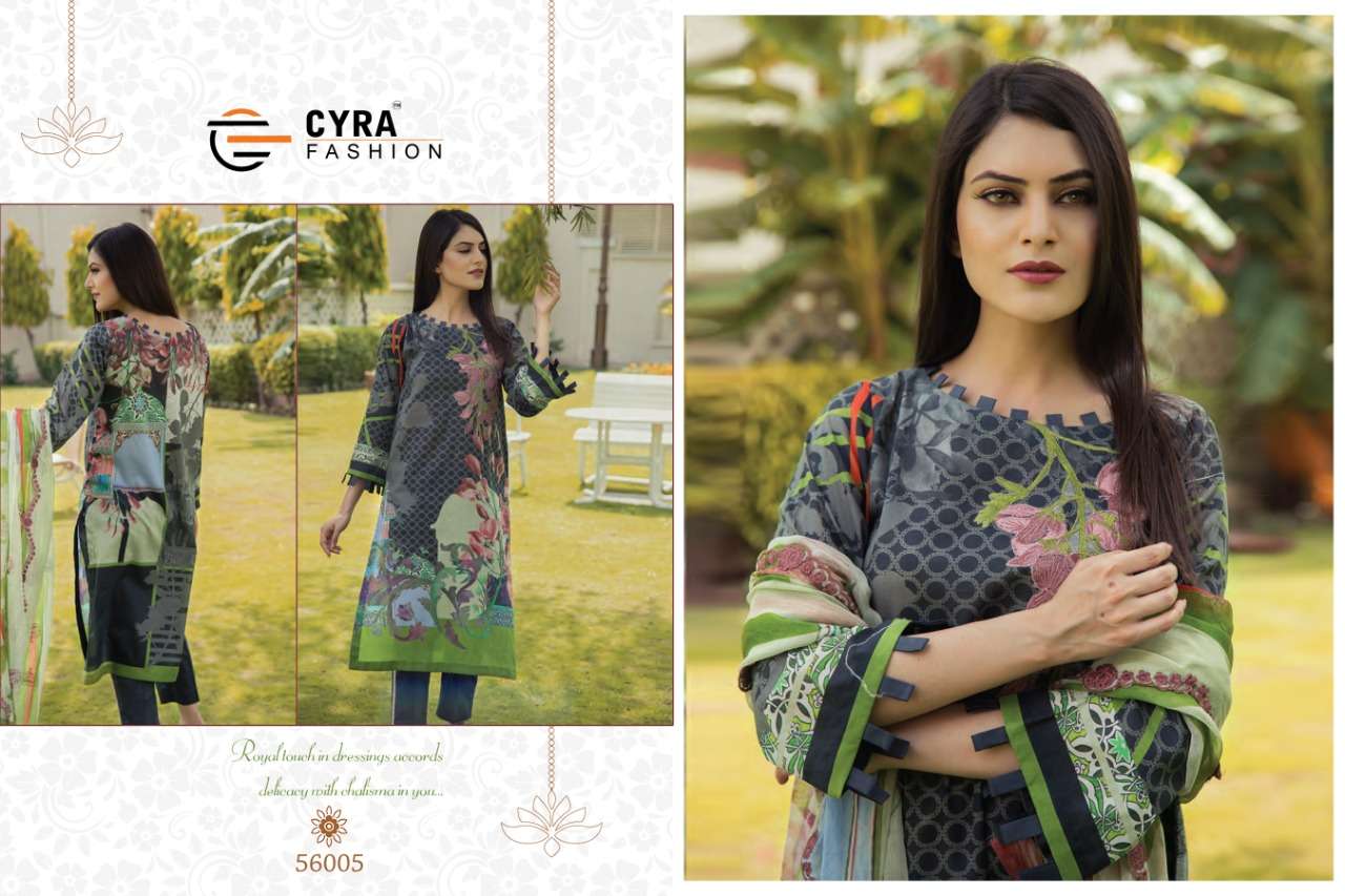 ANABIA BY CYRA FASHION 56001 TO 56006 SERIES BEAUTIFUL PAKISTANI SUITS COLORFUL STYLISH FANCY CASUAL WEAR & ETHNIC WEAR JAM COTTON WITH EMBROIDERY DRESSES AT WHOLESALE PRICE