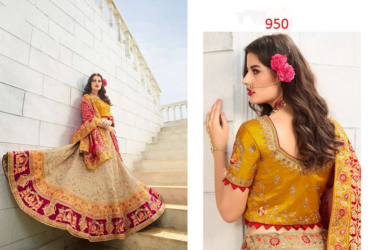 ROYAL VOL-11 BY FASHID WHOLESALE 946 TO 952 SERIES BRIDAL WEAR COLLECTION BEAUTIFUL STYLISH COLORFUL FANCY PARTY WEAR & OCCASIONAL WEAR FANCY LEHENGAS AT WHOLESALE PRICE