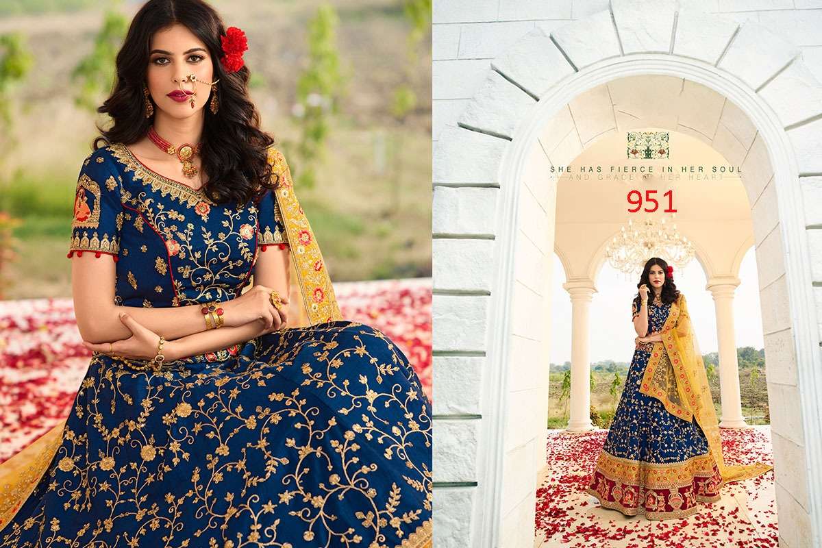 ROYAL VOL-11 BY FASHID WHOLESALE 946 TO 952 SERIES BRIDAL WEAR COLLECTION BEAUTIFUL STYLISH COLORFUL FANCY PARTY WEAR & OCCASIONAL WEAR FANCY LEHENGAS AT WHOLESALE PRICE