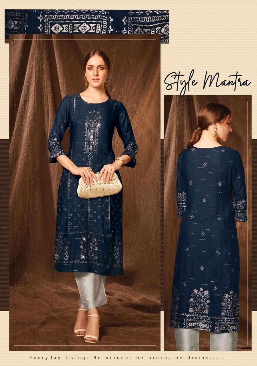 GRACE VOL-2 BY FEMINISTA 101 TO 108 SERIES STYLISH FANCY BEAUTIFUL COLORFUL CASUAL WEAR & ETHNIC WEAR HEAVY WEAVING RAYON FOIL PRINT KURTIS AT WHOLESALE PRICE