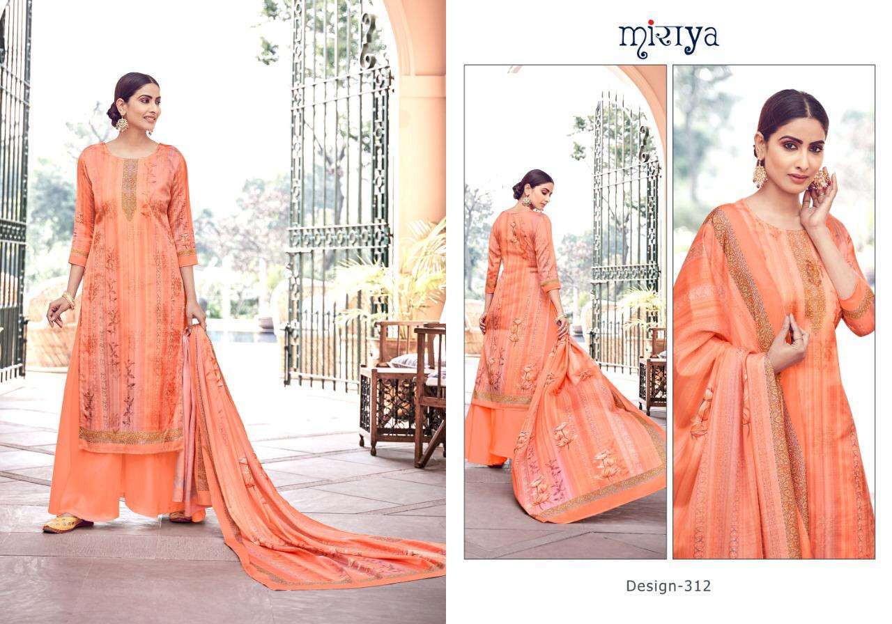 MIRAYA VOL-15 BY AARAV TRENDZ 305 TO 312 SERIES BEAUTIFUL STYLISH SHARARA SUITS FANCY COLORFUL CASUAL WEAR & ETHNIC WEAR & READY TO WEAR PURE JAM SILK SATIN DIGITAL PRINTED DRESSES AT WHOLESALE PRICE