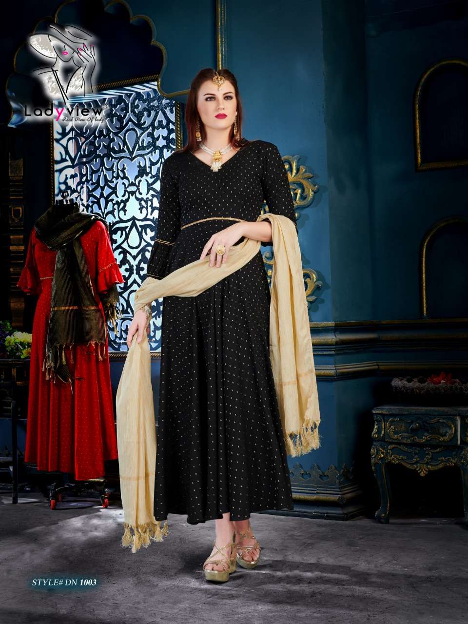 Manohari By Lady View 1001 To 1008 Series Stylish Fancy Beautiful Colorful Casual Wear & Ethnic Wear Pure Weaving Butti Rayon Kurtis At Wholesale Price