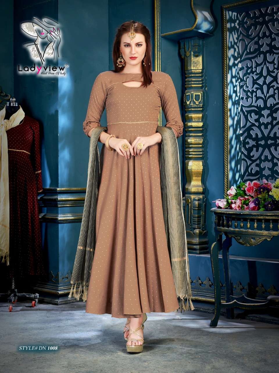 Manohari By Lady View 1001 To 1008 Series Stylish Fancy Beautiful Colorful Casual Wear & Ethnic Wear Pure Weaving Butti Rayon Kurtis At Wholesale Price