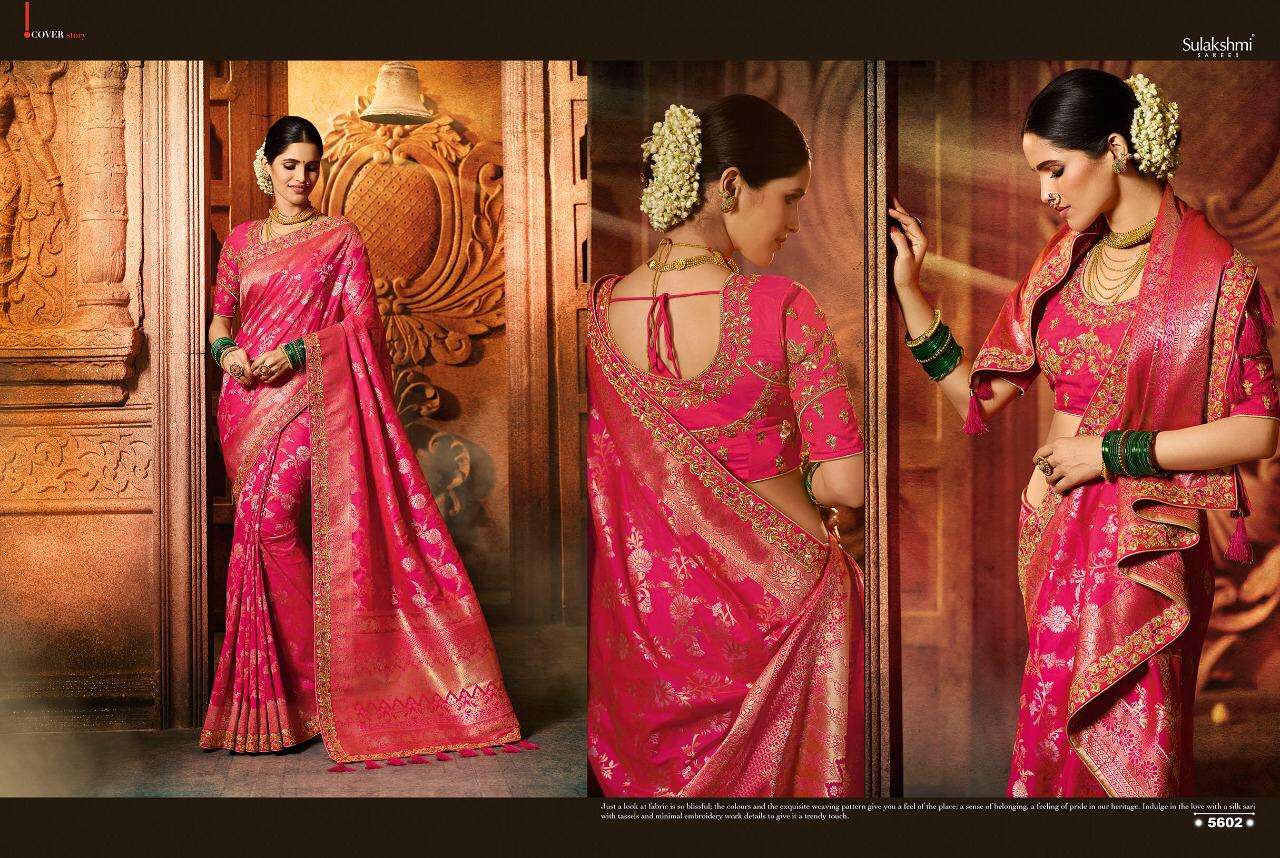 Sundri By Sulakshmi 5601 To 5612 Series Indian Traditional Wear Collection Beautiful Stylish Fancy Colorful Party Wear & Occasional Wear Fancy Sarees At Wholesale Price