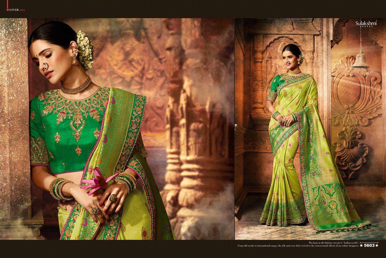Sundri By Sulakshmi 5601 To 5612 Series Indian Traditional Wear Collection Beautiful Stylish Fancy Colorful Party Wear & Occasional Wear Fancy Sarees At Wholesale Price