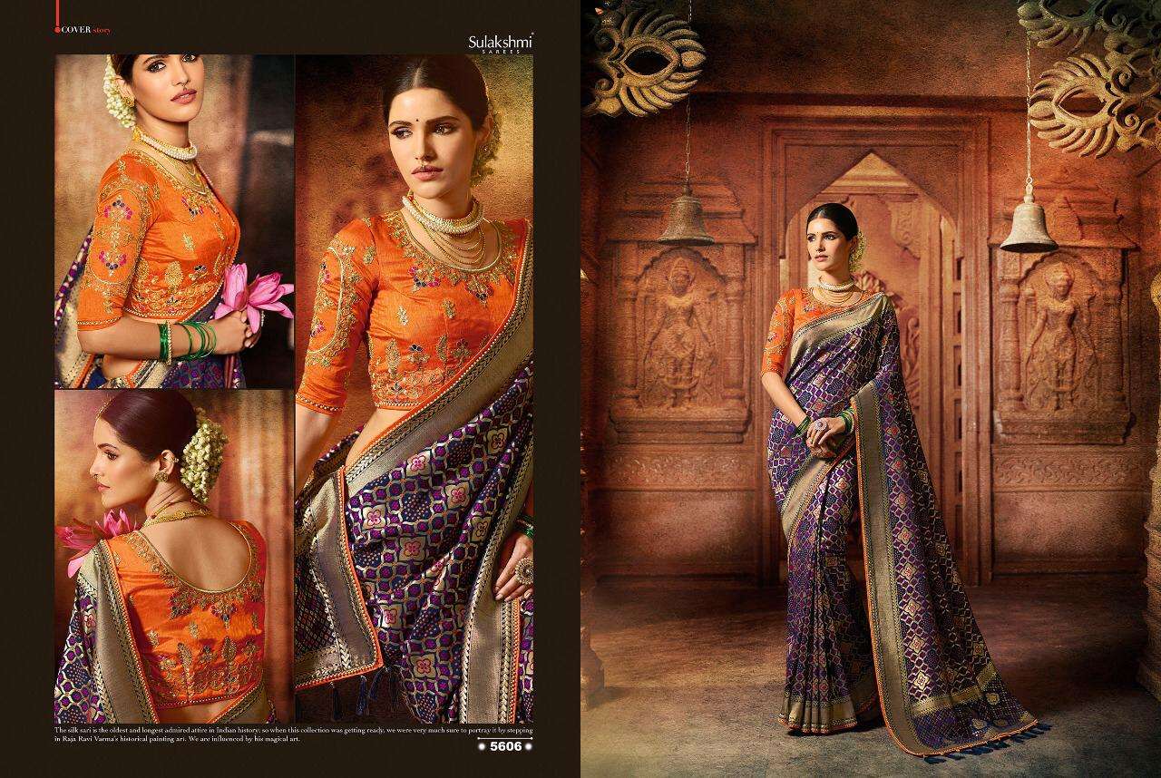 Sundri By Sulakshmi 5601 To 5612 Series Indian Traditional Wear Collection Beautiful Stylish Fancy Colorful Party Wear & Occasional Wear Fancy Sarees At Wholesale Price