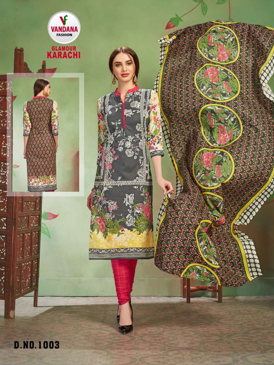 GLAMOUR KARACHI BY VANDANA 1001 TO 1012 SERIES STYLISH FANCY BEAUTIFUL COLORFUL CASUAL WEAR & ETHNIC WEAR COTTON PRINTED DRESSES AT WHOLESALE PRICE