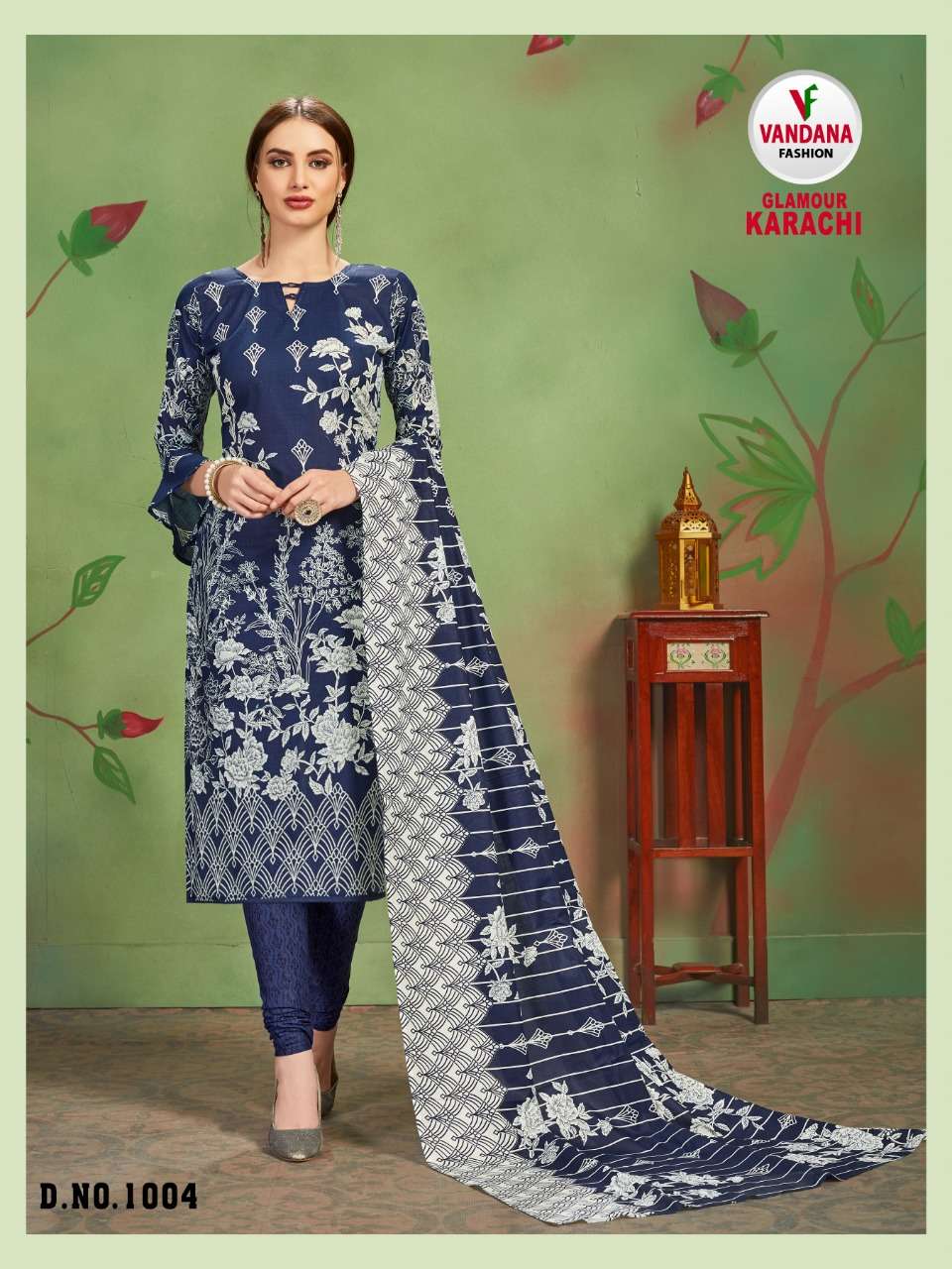 GLAMOUR KARACHI BY VANDANA 1001 TO 1012 SERIES STYLISH FANCY BEAUTIFUL COLORFUL CASUAL WEAR & ETHNIC WEAR COTTON PRINTED DRESSES AT WHOLESALE PRICE