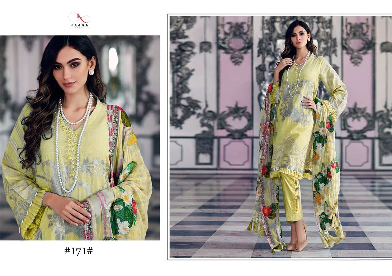 ANAYA LAWN 2020 BY KAARA SUITS 171 TO 176 SERIES BEAUTIFUL PAKISTANI SUITS COLORFUL STYLISH FANCY CASUAL WEAR & ETHNIC WEAR PURE COTTON DIGITAL PRINTED DRESSES AT WHOLESALE PRICE