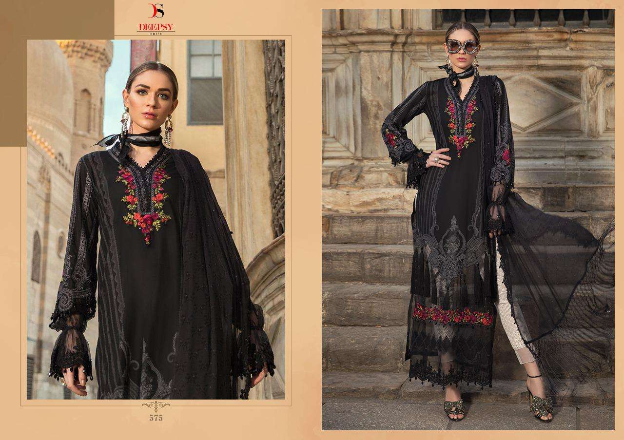 MARIA.B. LAWN 2020 VOL-2 BY DEEPSY SUIST 571 TO 576 BEAUTIFUL SUITS COLORFUL STYLISH FANCY COLORFUL CASUAL WEAR & ETHNIC WEAR PURE COTTON WITH EMBROIDERED DRESSES AT WHOLESALE PRICE