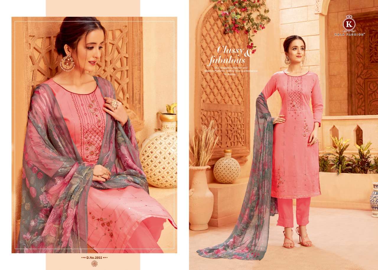 PUNJAB EXPRESS 2001 SERIES BY KALA FASHION 2001 TO 2010 SERIES DESIGNER SUITS BEAUTIFUL STYLISH FANCY COLORFUL PARTY WEAR & ETHNIC WEAR JAM SATIN WITH EMBROIDERY DRESSES AT WHOLESALE PRICE