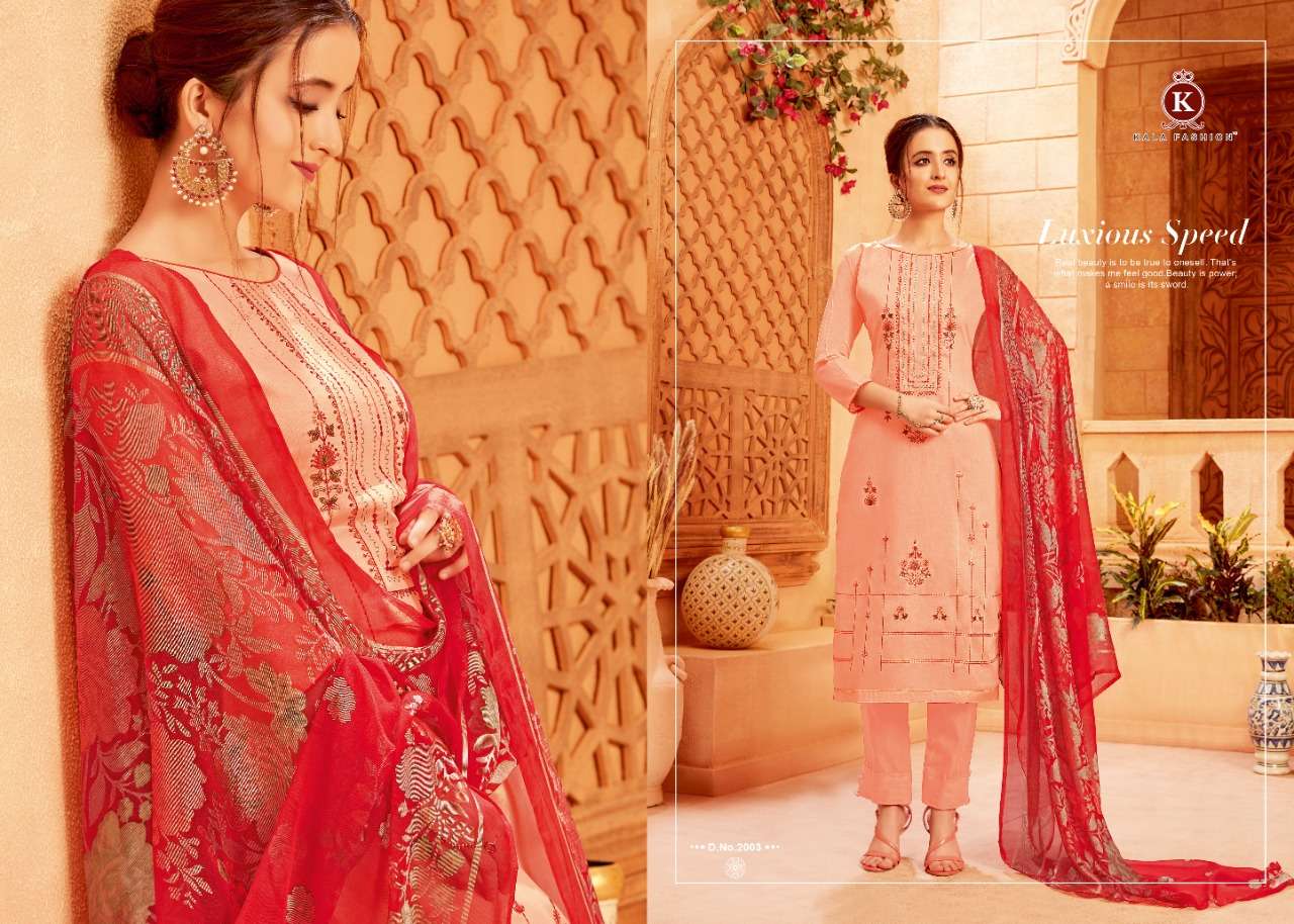 PUNJAB EXPRESS 2001 SERIES BY KALA FASHION 2001 TO 2010 SERIES DESIGNER SUITS BEAUTIFUL STYLISH FANCY COLORFUL PARTY WEAR & ETHNIC WEAR JAM SATIN WITH EMBROIDERY DRESSES AT WHOLESALE PRICE