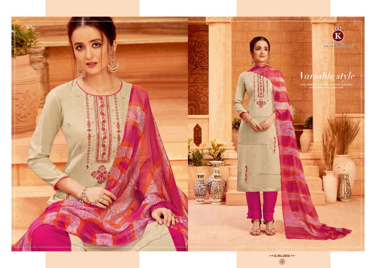 PUNJAB EXPRESS 2001 SERIES BY KALA FASHION 2001 TO 2010 SERIES DESIGNER SUITS BEAUTIFUL STYLISH FANCY COLORFUL PARTY WEAR & ETHNIC WEAR JAM SATIN WITH EMBROIDERY DRESSES AT WHOLESALE PRICE