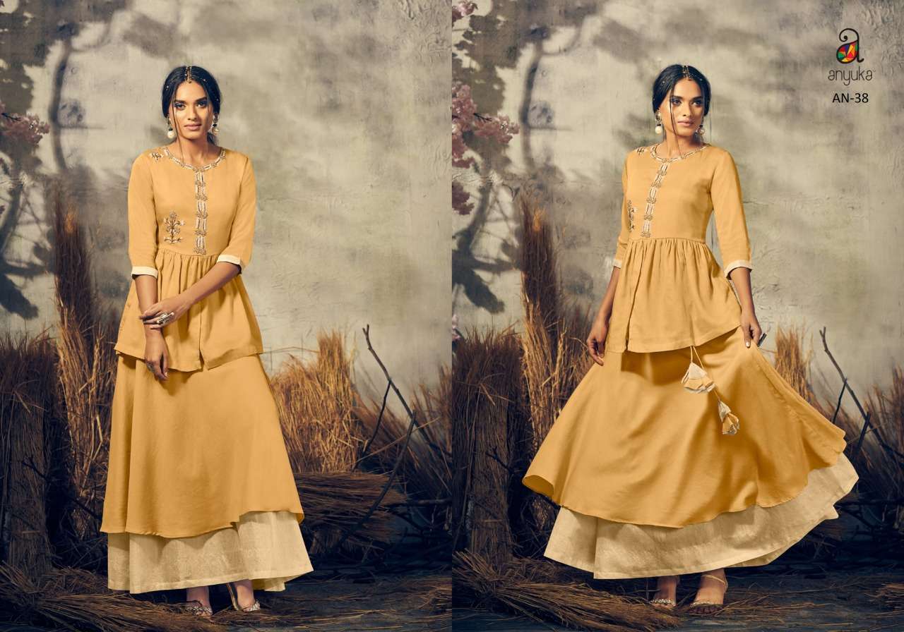 OSHNA BY ANYUKA 34 TO 39 SERIES BEAUTIFUL SUITS COLORFUL STYLISH FANCY CASUAL WEAR & ETHNIC WEAR VISCOSE DRESSES AT WHOLESALE PRICE