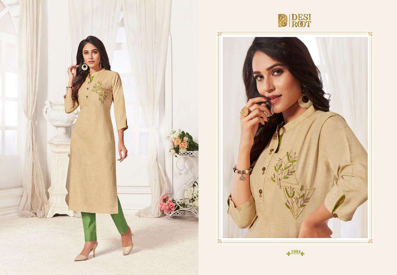 FEMISTA BY DESI ROOT 1001 TO 1008 SERIES BEAUTIFUL COLORFUL STYLISH FANCY CASUAL WEAR & ETHNIC WEAR & READY TO WEAR LAFER LINEN PRINTED KURTIS AT WHOLESALE PRICE