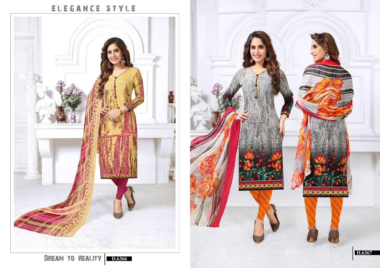 VIVID PRO BY VISHNU PRINTS 6361 TO 6372 SERIES BEAUTIFUL SUITS STYLISH FANCY COLORFUL PARTY WEAR & ETHNIC WEAR FRENCH PRINTED DRESSES AT WHOLESALE PRICE