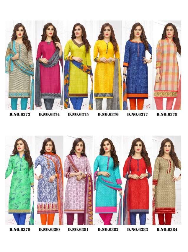 VIVID VOL-15 BY VISHNU PRINTS 6373 TO 6384 SERIES BEAUTIFUL SUITS STYLISH FANCY COLORFUL PARTY WEAR & ETHNIC WEAR FRENCH PRINTED DRESSES AT WHOLESALE PRICE
