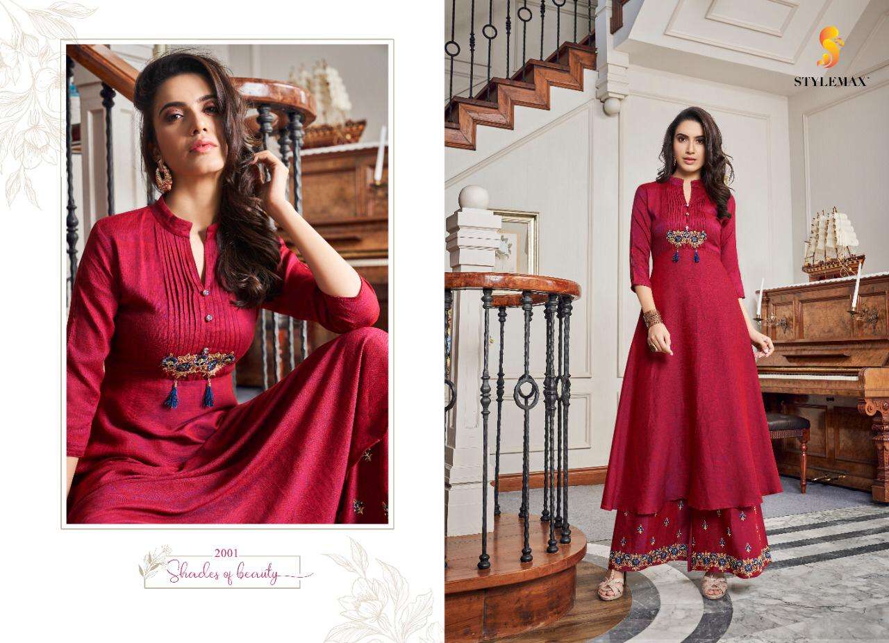 VINTAGE NX BY STYLEMAX 2001 TO 2005 SERIES DESIGNER BEAUTIFUL STYLISH FANCY COLORFUL PARTY WEAR & OCCASIONAL WEAR TWO TONE COTTON SLUB GOWNS AT WHOLESALE PRICE