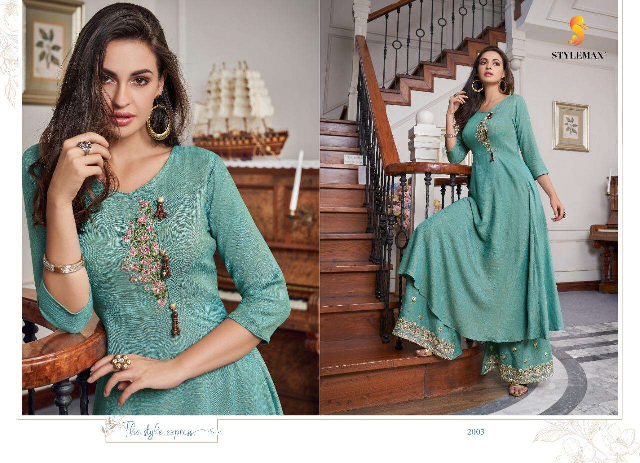 VINTAGE NX BY STYLEMAX 2001 TO 2005 SERIES DESIGNER BEAUTIFUL STYLISH FANCY COLORFUL PARTY WEAR & OCCASIONAL WEAR TWO TONE COTTON SLUB GOWNS AT WHOLESALE PRICE