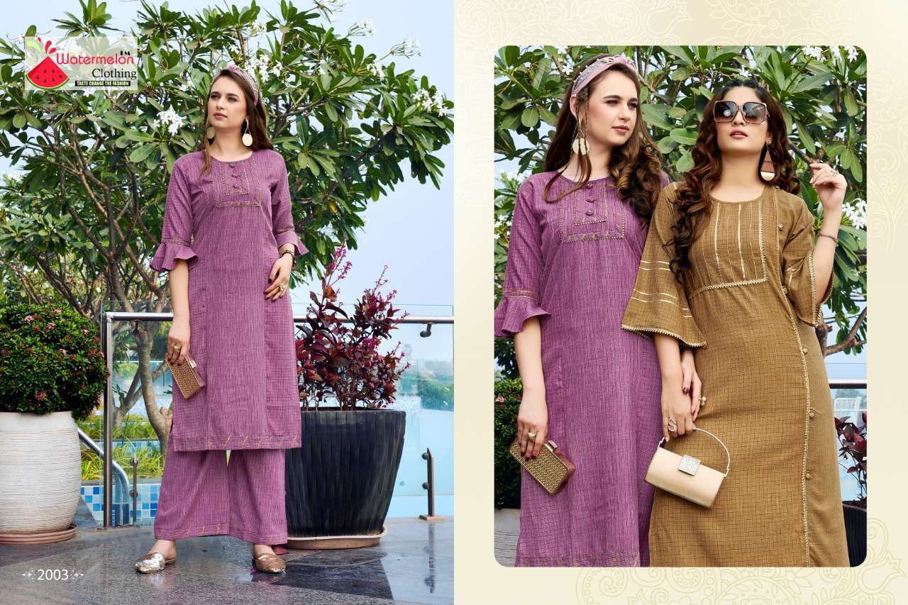 MEHAR BY WATERMELON 2001 TO 2005 SERIES DESIGNER BEAUTIFUL STYLISH FANCY COLORFUL PARTY WEAR & OCCASIONAL WEAR MARIA SOFT LINING CHEKCS KURTIS AT WHOLESALE PRICE