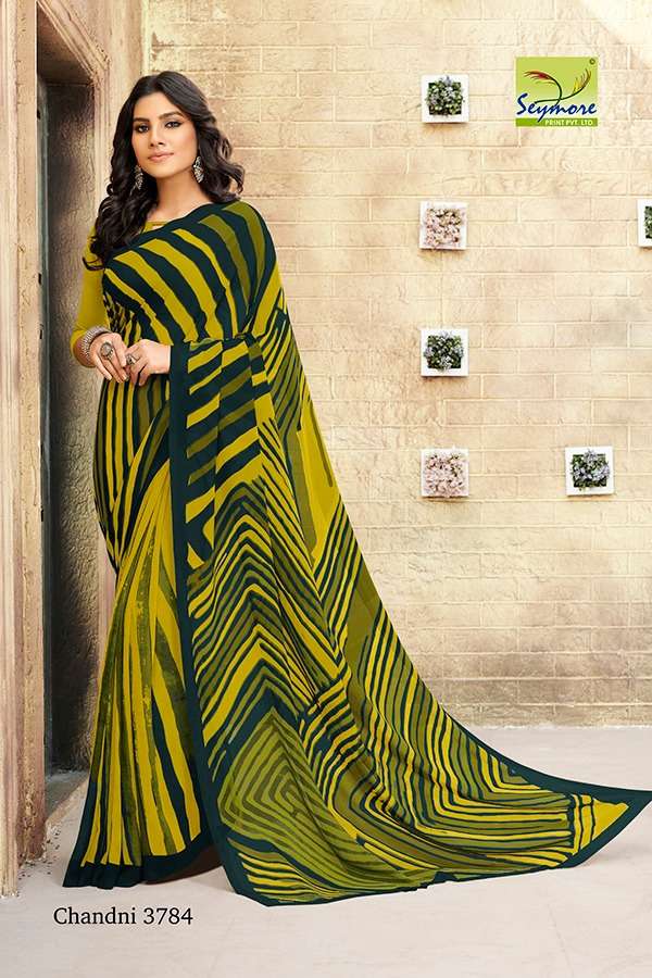 CHANDNI VOL-15A BY SEYMORE PRINTS 3137 TO 3784 SERIES INDIAN TRADITIONAL WEAR COLLECTION BEAUTIFUL STYLISH FANCY COLORFUL PARTY WEAR & OCCASIONAL WEAR GEORGETTE PRINTED SAREES AT WHOLESALE PRICE