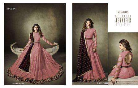 MUGDHA 11019 COLORS HIT DESIGNS BY MUGDHA 11019-B & 11019-E SERIES DESIGNER BEAUTIFUL COLORFUL OCCASIONAL WEAR & PARTY WEAR FANCY EMBROIDERED DRESSES AT WHOLESALE PRICE